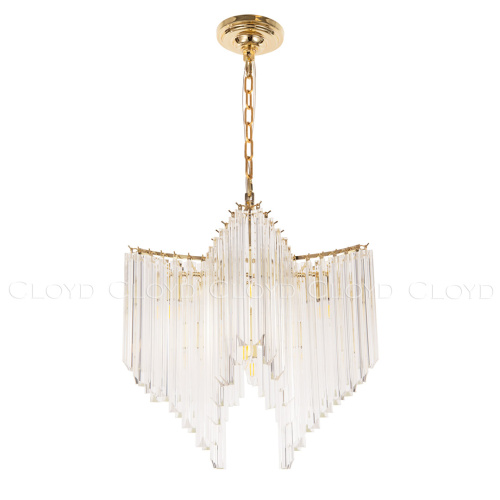 Люстра Cloyd NIBELUNG C8 / Ø60 см - золото - прозрач. стекло (арт.10753) фото 4