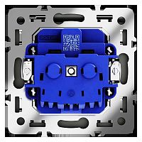Розетка встраиваемая Voltum S70 с заземлением, защитными шторками и крышкой 16А, (графит) VLS040307