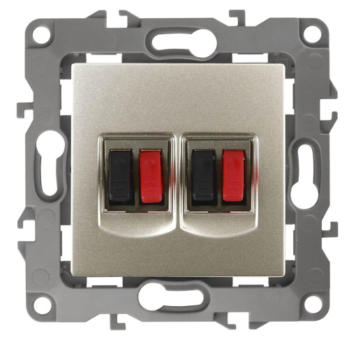 Аудиорозетка двойная ЭРА 12 12-3112-04 Б0027464 Аудиорозетка двойная ЭРА 12 12-3112-04 Б0027464