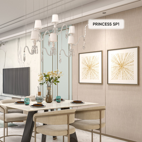 Светильник подвесной Crystal Lux PRINCESS SP1 фото 10