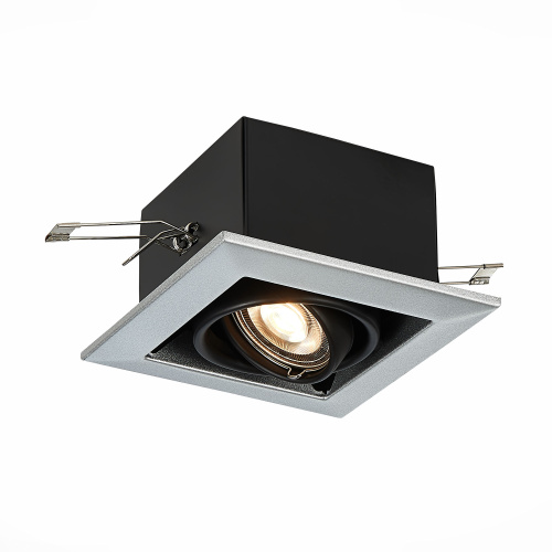 ST250.148.01 Св-к встр. Черный GU10 1*50W  L126xW126xH70 220V Без ламп Встраиваемые светильники фото 8