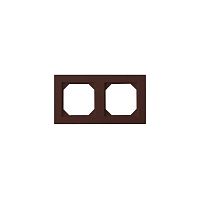 Рамка 2-постовая Liregus Epsilon коричневый 28-147