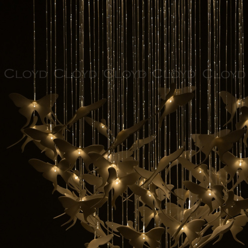 Люстра Cloyd TROPICA C9 / выс. 120 см - керамика - золото (арт.11332) фото 6