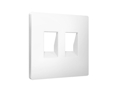 Лицевая панель для компьютерной/ телефонной двойной розетки Ambrella Volt AP1321