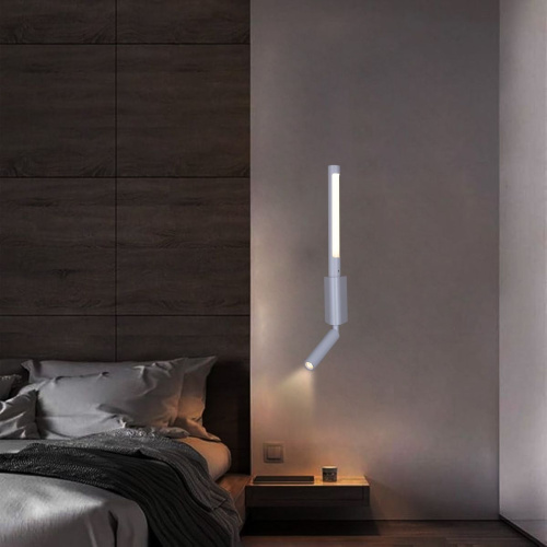 Настенный светодиодный светильник Reluce 86209-9.2-001KT LED3W+6W WT фото 2