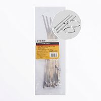 Хомут стальной STEKKER SSCT46-200 4,6х200мм, d пучка max 55мм, нагрузка 50кг, серый, упаковка 25 шт