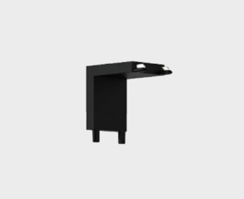 IT09-9032 black соединитель вертикальный угловой