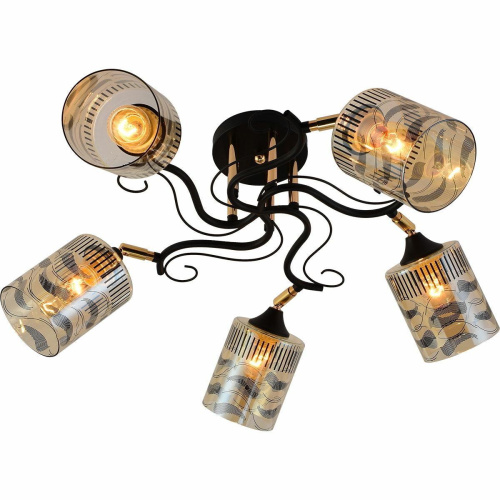 Потолочная люстра Reluce 11313-0.3-05 BK+FGD Потолочная люстра Reluce 11313-0.3-05 BK+FGD