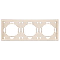Рамка STEKKER, PFR00-5003-08 3-местная, серия Эмили, кашемир, soft touch