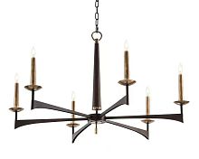 Люстра подвесная Alfa Light F1124-02 D750*H690 BK+COPEER