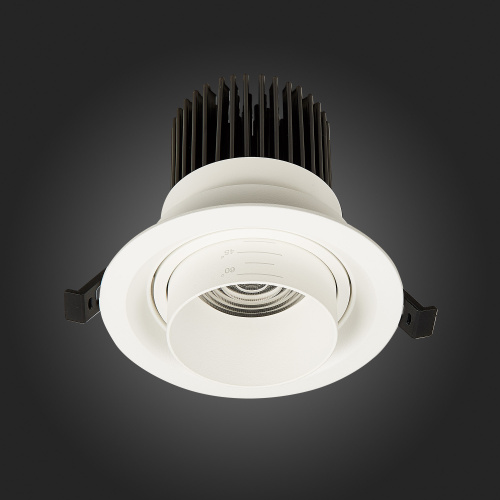 ST701.548.12 Св-к встр. Zoom Белый LED 1*12W 4000K 960Lm Ra90 15°-60° IP20 D115xH95 170-240V Встраиваемые светильники фото 3