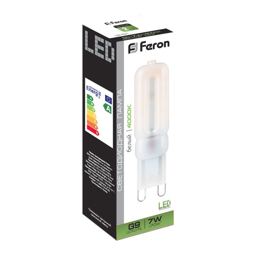 Лампа светодиодная Feron LB-431 G9 7W 230V 4000K фото 2