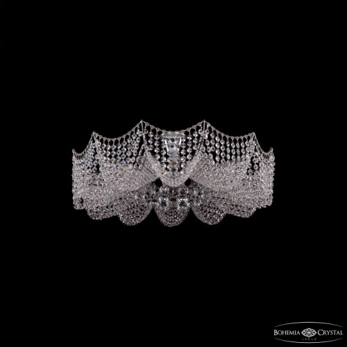 Потолочный светильник хрустальный 77081/67 Ni Bohemia Ivele Crystal (Богемия Ивеле Кристалл)