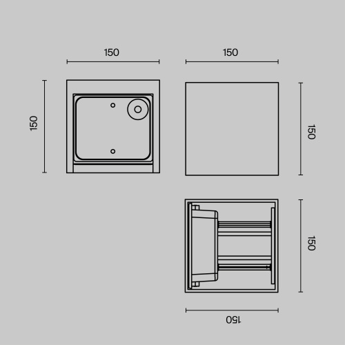 Архитектурная подсветка Outdoor O572WL-L20B3K фото 6