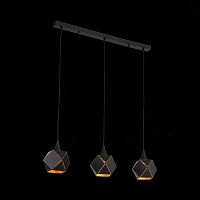 SL258.403.03 Люстра подвесная ST-Luce Черный/Черный, Золото E14 3*40W ENIGMA