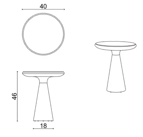 Приставной столик Drum Small фото 7