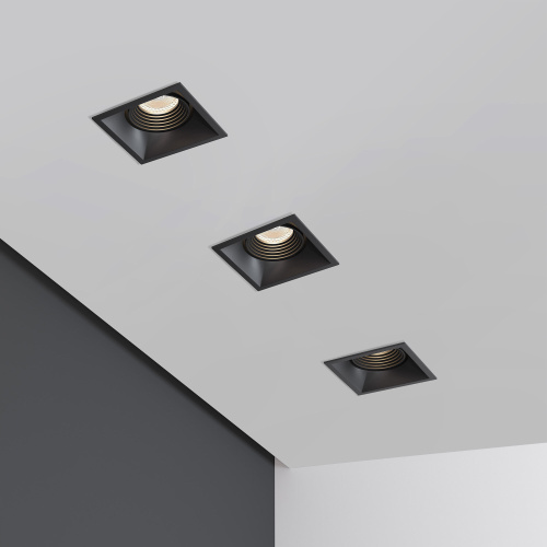 Светильник встраиваемый Punto черный 25017/01 фото 2