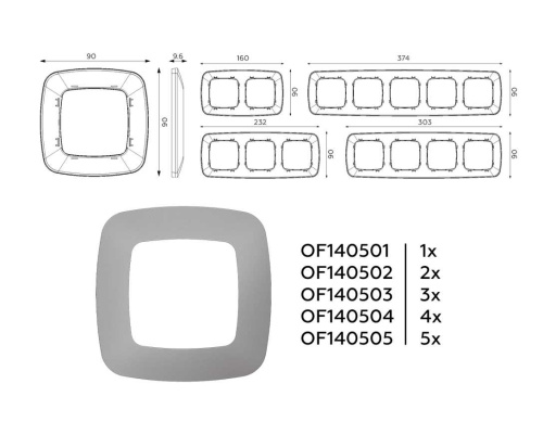 Рамка AMBRELLA VOLT OF140501 фото 4