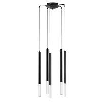 Комплект с подвесной люстрой Lightstar Tubo (574727+747137(5шт) L5T747137