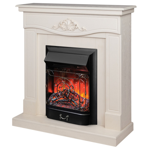 Электрокамин RealFlame Junona WT айвори с очагом Majestic Lux Black RC фото 2
