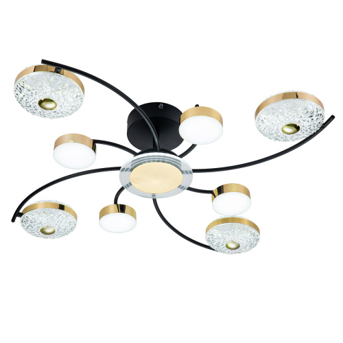 Потолочный светильник Escada 10208/8 LED*110W Black/Gold фото 3