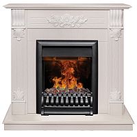 Электрокамин RealFlame Ottawa WT белое золото с очагом 3D Oregan