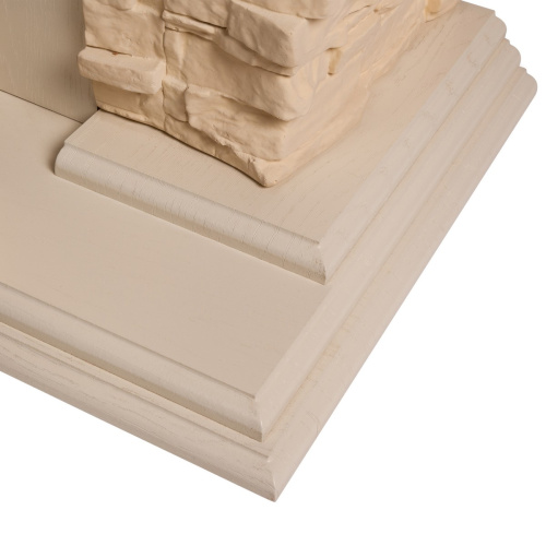 Электрокамин RealFlame Neapolis WT айвори с очагом Majestic Lux Brass фото 4