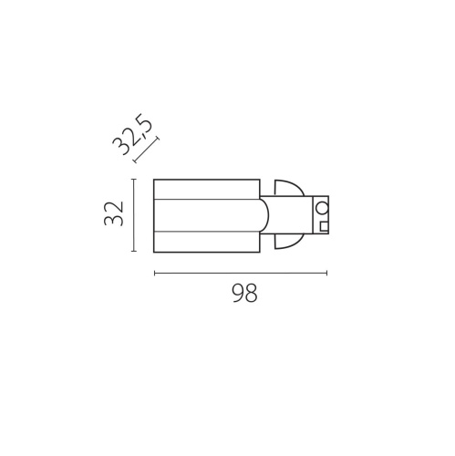 Питание боковое к треку 5040xx-(F)/(R) Quattro Lightstar 504117-FRPS фото 2