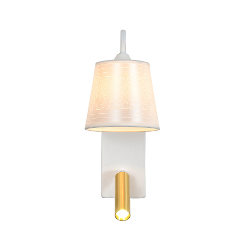 Настенный светильник Escada 598/1A E27*40W White/Brass фото 3