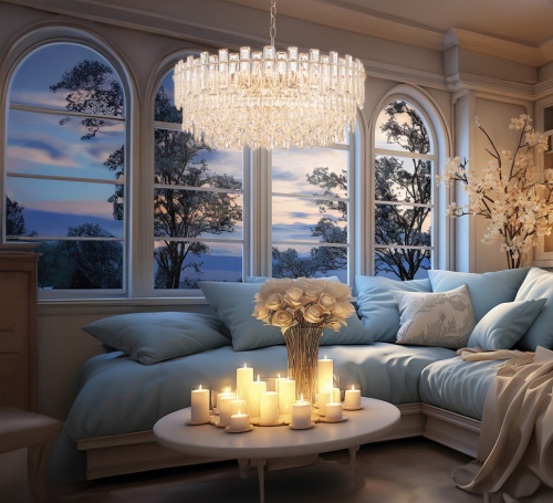 Люстра подвесная Сonstancia Gold FL1063-22P фото 6 Люстра подвесная Сonstancia Gold FL1063-22P фото 6