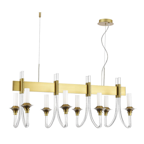 SL1241.213.08 Люстра подвесная ST-Luce Золотистый/Белый E14 8*40W VETRANO фото 4