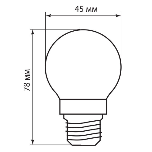 Лампа светодиодная Feron LB-61 Шарик E27 5W 230V 2700K фото 2