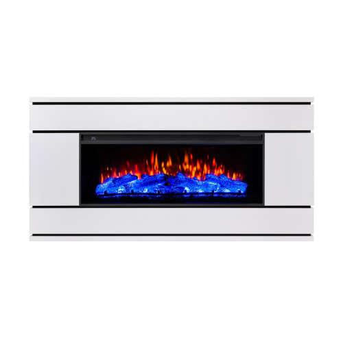 Каминокомплект VEGA/ВЕГА Белый матовый с очагом Электроочаг JOKER/ДЖАСПЕР 45 фото 3