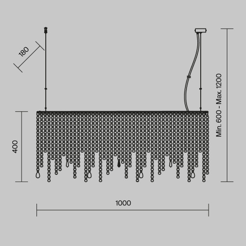 Подвесной светильник Maytoni DIA002PL-05CH фото 4