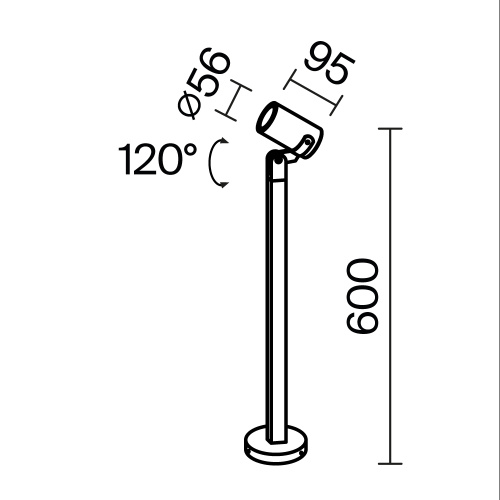 Ландшафтный светильник Outdoor O025FL-01B1 фото 3