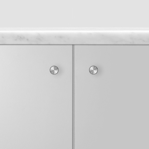 Ручка-кнопка Knob Linear Steel set of 2 фото 2