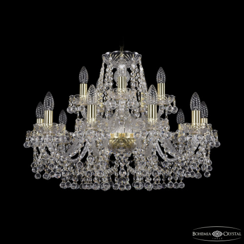 Люстра хрустальная 1409/10+5/240 G Люстра хрустальная 1409/10+5/240 G