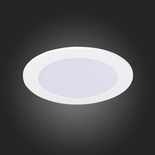 ST212.508.10 Св-к встр. Белый LED 1*10W 3000K/4000K/6000K 850Lm Ra80 110° IP20 D120xH30 220-240V Встраиваемые светильники фото 2