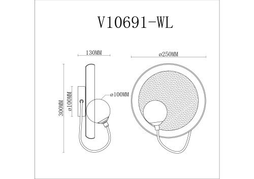 Светильник настенный Moderli V10691-WL Cosmi фото 5