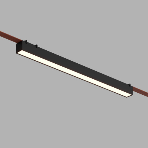 DK5676-BK Cветильник для трека-ремня Belty Smart, серия Linear, со светодиодом, L642*W40*H45мм, 48V DC, 24W, RA90, 120°, 2700-6500K, IP20, черный, алюминий