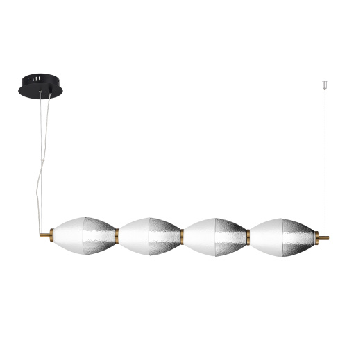 SL6130.403.24 Светильник подвесной ST-Luce Черный/Белый, Дымчатый LED 1*28W 3000K ICE фото 5